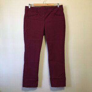 Reitmans Oxblood Red Trouser Dress Pants 18P Stretch